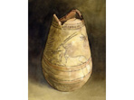 Watercolour painting of Oryx Jar
