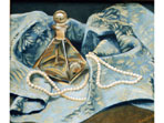 oil painting of Amber Bottle still life
